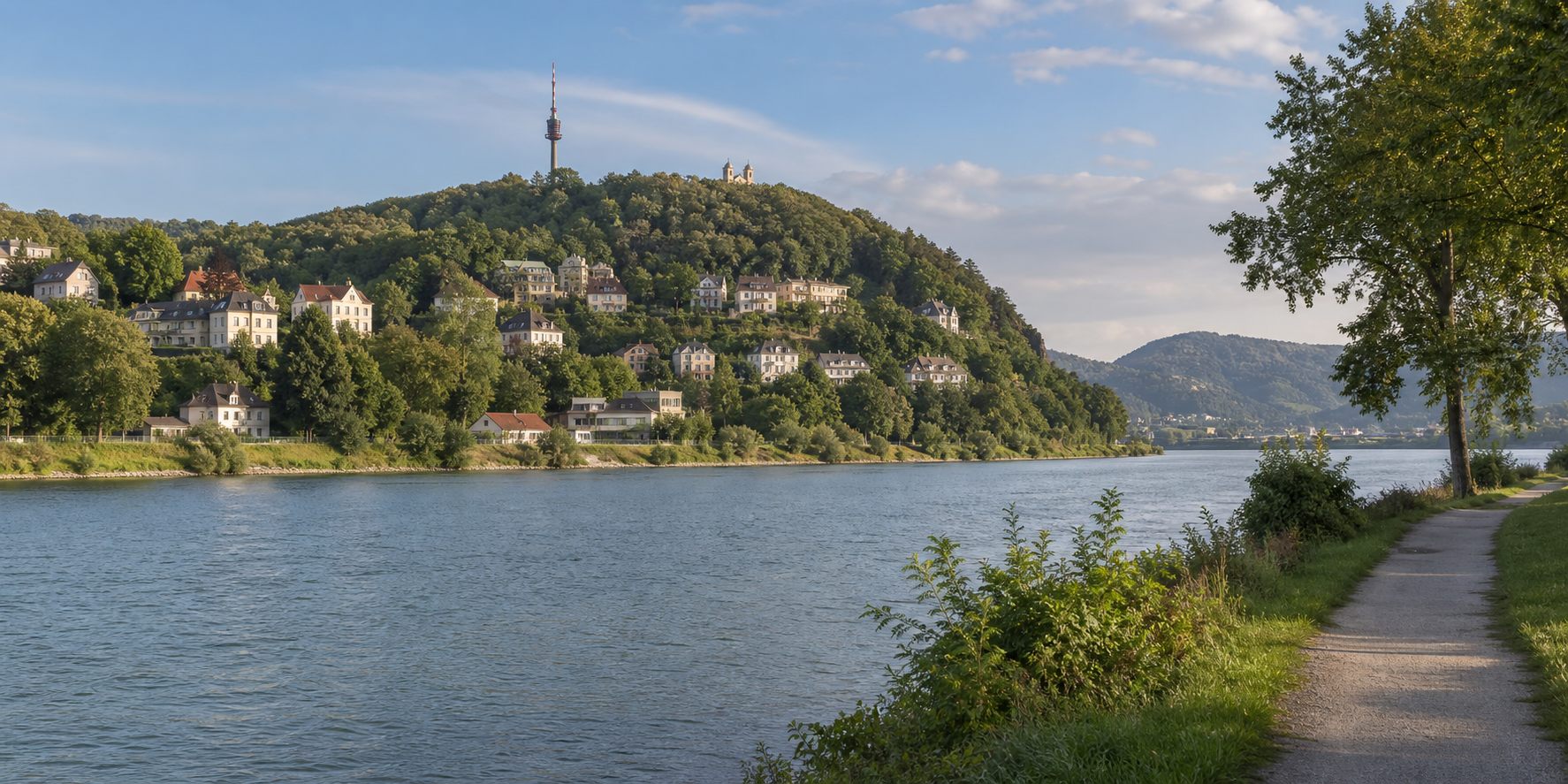 Donau und grüne Wohnlagen in Linz und Umgebung